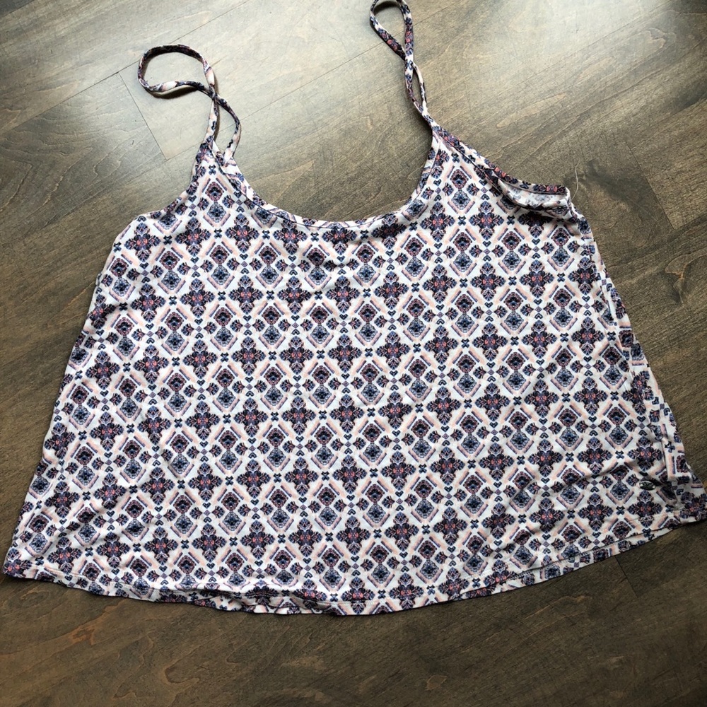 Flowy mid length spaghetti strap tank